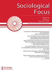 Cover image for Sociological Focus, Volume 56, Issue 2, 2023