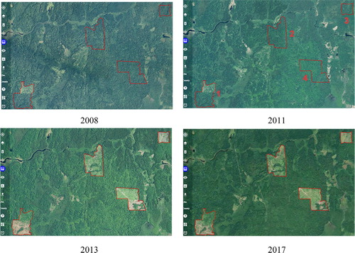 Figure 8. The AGB loss because of deforestation activities.