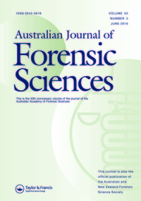 Cover image for Australian Journal of Forensic Sciences, Volume 50, Issue 3, 2018