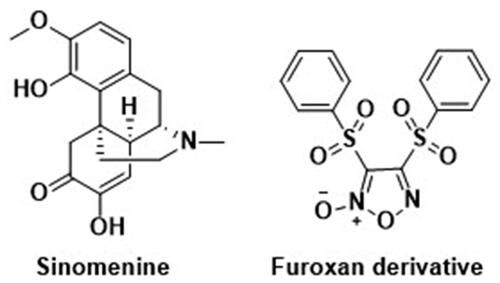Figure 1. The chemical structures of reported Sinomenine and furoxan derivatives.