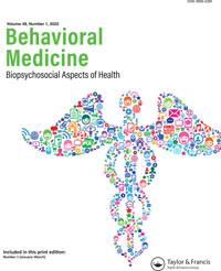 Cover image for Behavioral Medicine, Volume 48, Issue 1, 2022