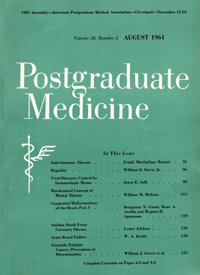 Cover image for Postgraduate Medicine, Volume 30, Issue 2, 1961