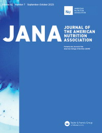 Cover image for Journal of the American Nutrition Association, Volume 42, Issue 7, 2023