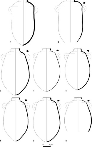 Fig. 8: Main ceramic types of Stratum 13 (continued): jars (for parallels, see Fig. Ss in Supplementary Material 3)