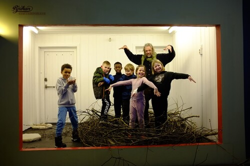 Fig. 4. Rjukan Solarpunk Academy workshop with children (Photograph: RSA 2021, reproduced with permission)