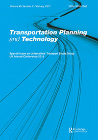 Cover image for Transportation Planning and Technology, Volume 40, Issue 1, 2017
