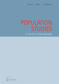 Cover image for Population Studies, Volume 76, Issue 3, 2022