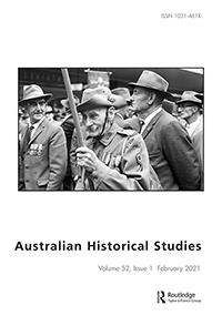Cover image for Australian Historical Studies, Volume 52, Issue 1, 2021