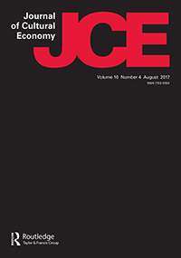 Cover image for Journal of Cultural Economy, Volume 10, Issue 4, 2017