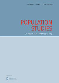 Cover image for Population Studies, Volume 69, Issue 3, 2015