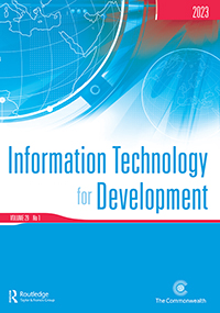 Cover image for Information Technology for Development, Volume 29, Issue 1, 2023