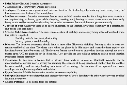 Figure 6. Privacy enabled location awareness (PELA) pattern.