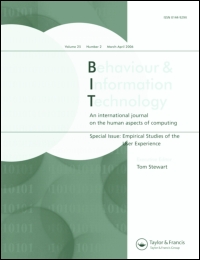 Cover image for Behaviour & Information Technology, Volume 11, Issue 2, 1992