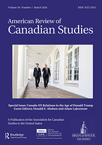 Cover image for American Review of Canadian Studies, Volume 50, Issue 1, 2020