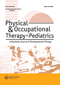 Cover image for Physical & Occupational Therapy In Pediatrics, Volume 38, Issue 1, 2018
