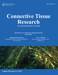 Cover image for Connective Tissue Research, Volume 58, Issue 3-4, 2017