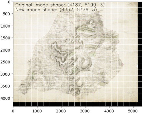 Figure 6. Making map dimensions divisible by 256.