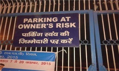 Figure 2. ‘Parking at Owner’s Risk’