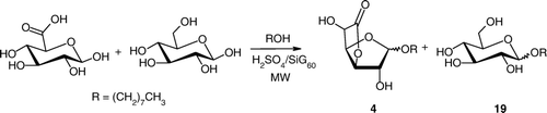 Scheme 4.  Simultaneous derivatisation of glucuronic acid and glucose.