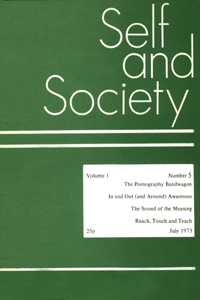 Cover image for Self & Society, Volume 1, Issue 5, 1973