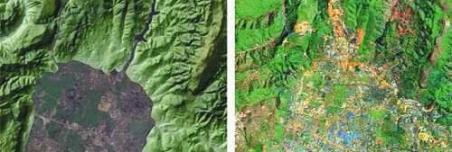Figure 8. The result of the hill-shading method when compared with the traditional method