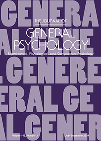 Cover image for The Journal of General Psychology, Volume 146, Issue 3, 2019