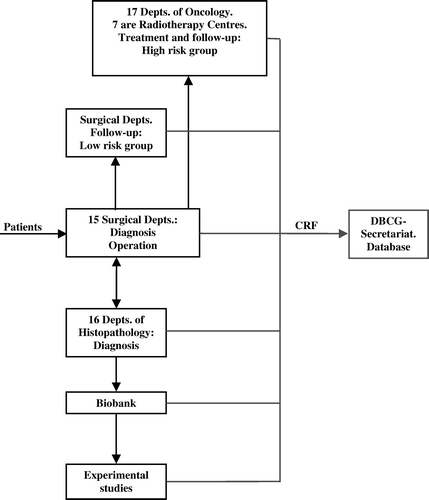 Figure 2.  Patient flow and DBCG data recording.