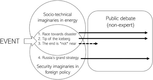 Figure 2. Expert representations and their adoption in public debates.