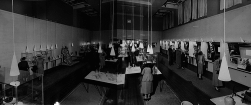 Figure 1. Composite view of the Cultural Exhibition designed by Gunnar Myrstrand in David Jones’ Art Gallery, June 1954. Photographer unknown. Courtesy Swedish Embassy in Australia.