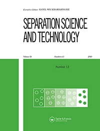 Cover image for Separation Science and Technology, Volume 54, Issue 13, 2019