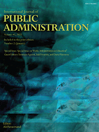 Cover image for International Journal of Public Administration, Volume 45, Issue 2, 2022