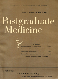 Cover image for Postgraduate Medicine, Volume 21, Issue 3, 1957