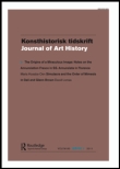 Cover image for Konsthistorisk tidskrift/Journal of Art History, Volume 81, Issue 1, 2012