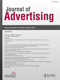 Cover image for Journal of Advertising, Volume 47, Issue 4, 2018
