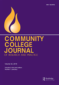 Cover image for Community College Journal of Research and Practice, Volume 42, Issue 1, 2018