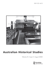 Cover image for Australian Historical Studies, Volume 51, Issue 3, 2020