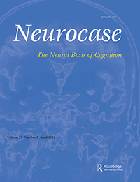 Cover image for Neurocase, Volume 27, Issue 2, 2021