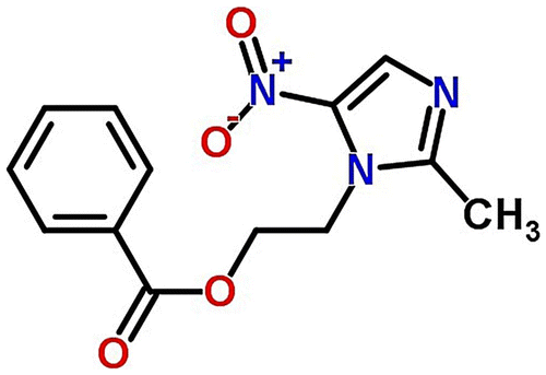 Figure 1. The chemical structure of metronidazole benzoate (MZB).