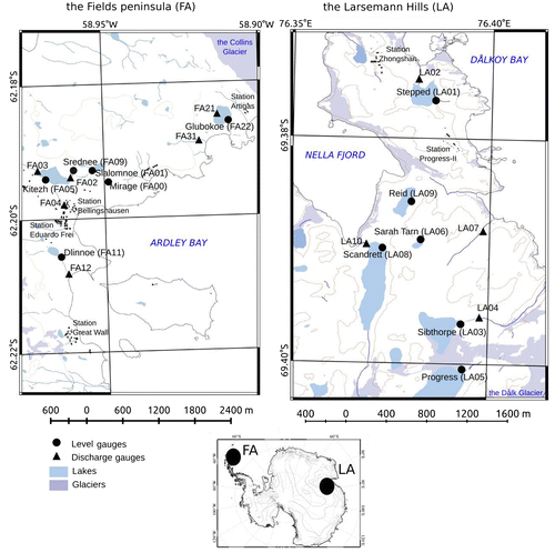 Fig. 1. Study area and the temporal gauging sites equipped during the field campaigns of 2012–2014.