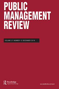 Cover image for Public Management Review, Volume 21, Issue 12, 2019