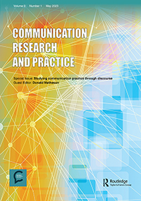 Cover image for Communication Research and Practice, Volume 9, Issue 1, 2023