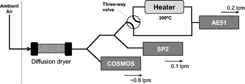 Figure 1. Flow diagram of the experimental setup.