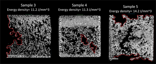 Figure 12. X-CT images of failed samples.
