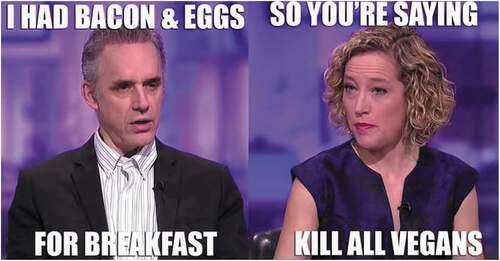 Figure 1. Meme based on screenshot from the Channel 4 interview with Cathy Newman.