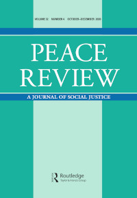Cover image for Peace Review, Volume 32, Issue 4, 2020