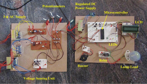 Figure 3. Hardware setup for classification of power quality problems.