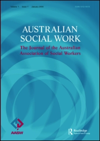 Cover image for Australian Social Work, Volume 70, Issue sup1, 2017