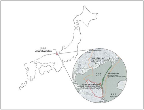 Figure 2. Map of Japan with location of Amanohashidate
