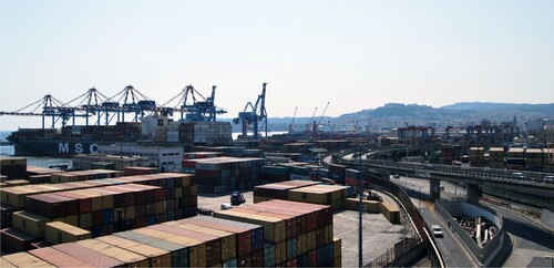Figure 7. Port of Naples, view on the container Terminal today. Source: Paolo De Martino.