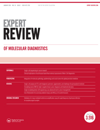 Cover image for Expert Review of Molecular Diagnostics, Volume 16, Issue 1, 2016